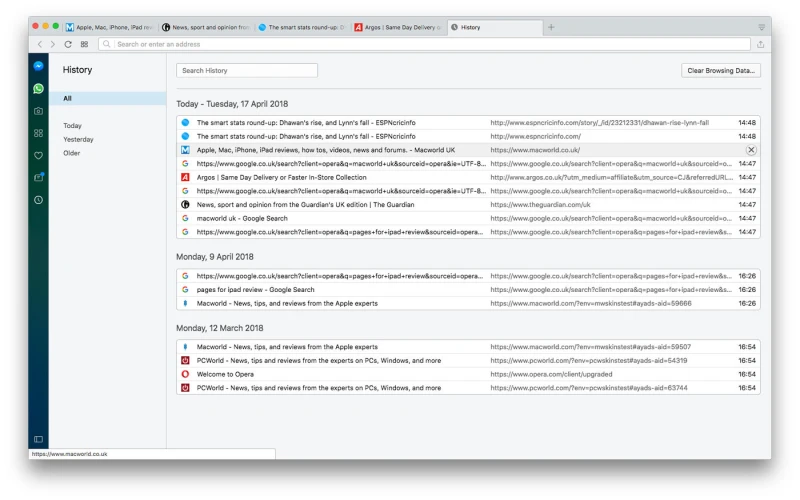 روش حذف سابقه مرور وب در مک