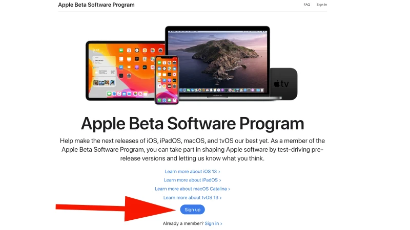 روش پیوستن به برنامه بتا اپل و مشارکت در آزمایش کردن نرم‌افزار جدید