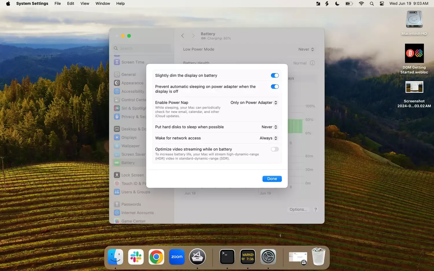 فعال کردن گزینه جلوگیری از خواب خودکار در مک‌بوک