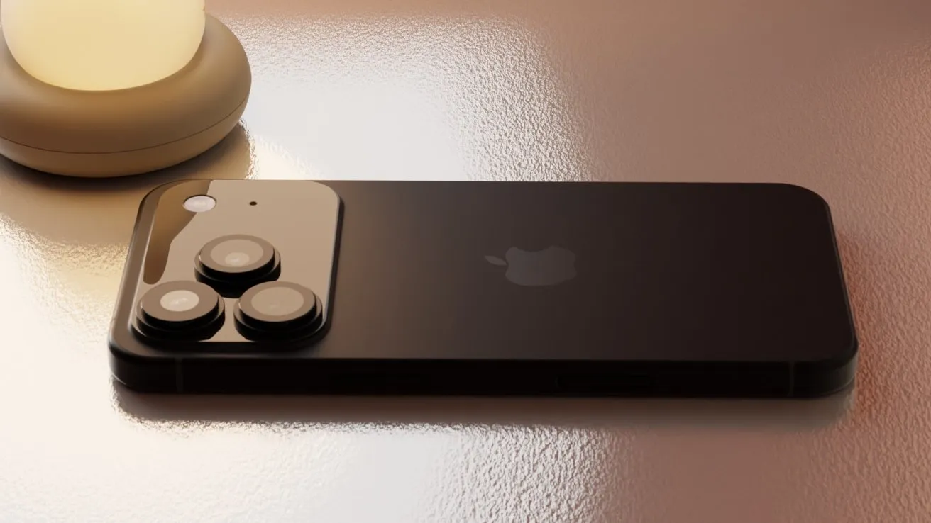 آیفون 17 پرو با برجستگی دوربین بزرگ و لوگو اپل