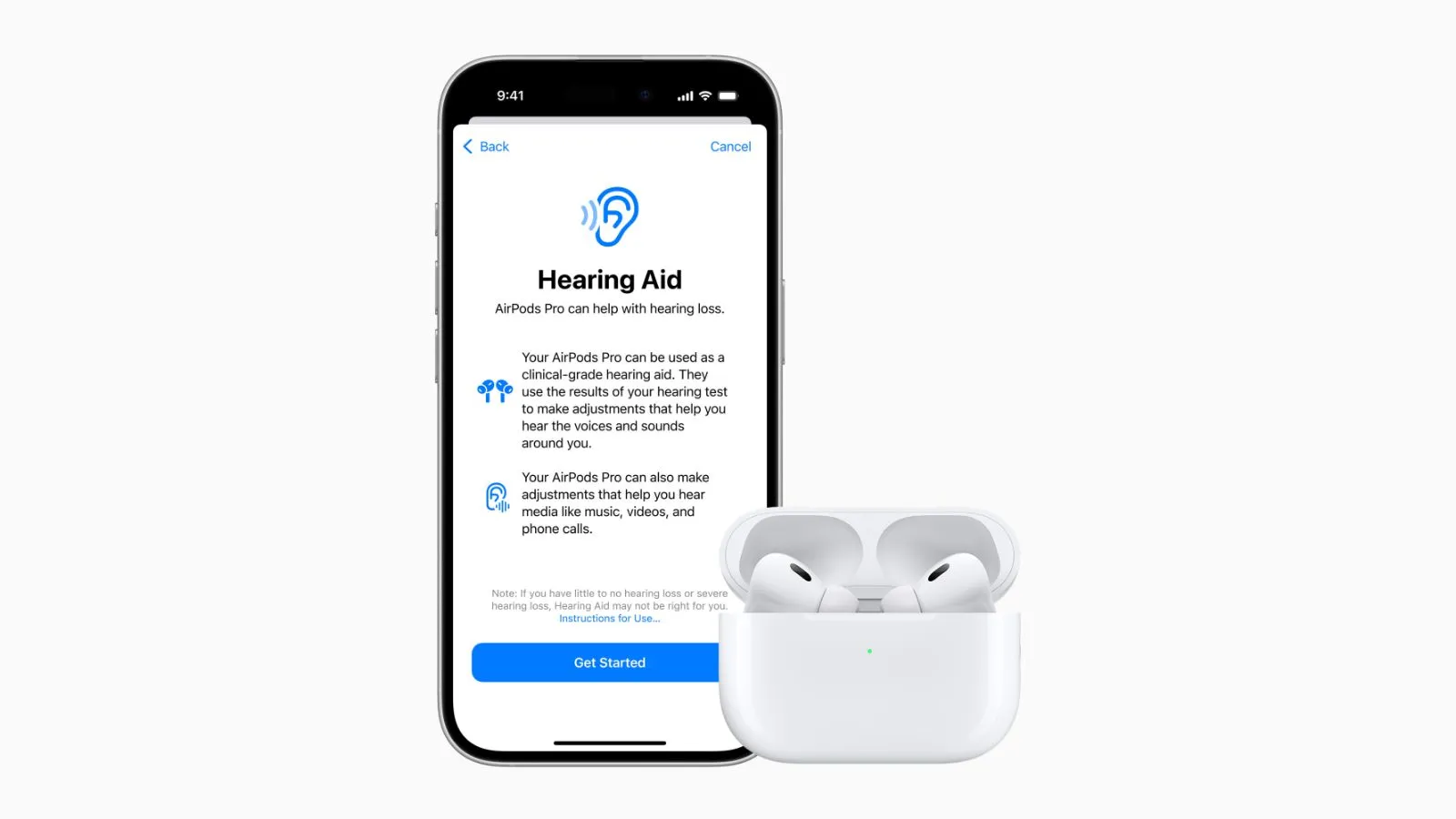 حالت سمعک در AirPods Pro 2