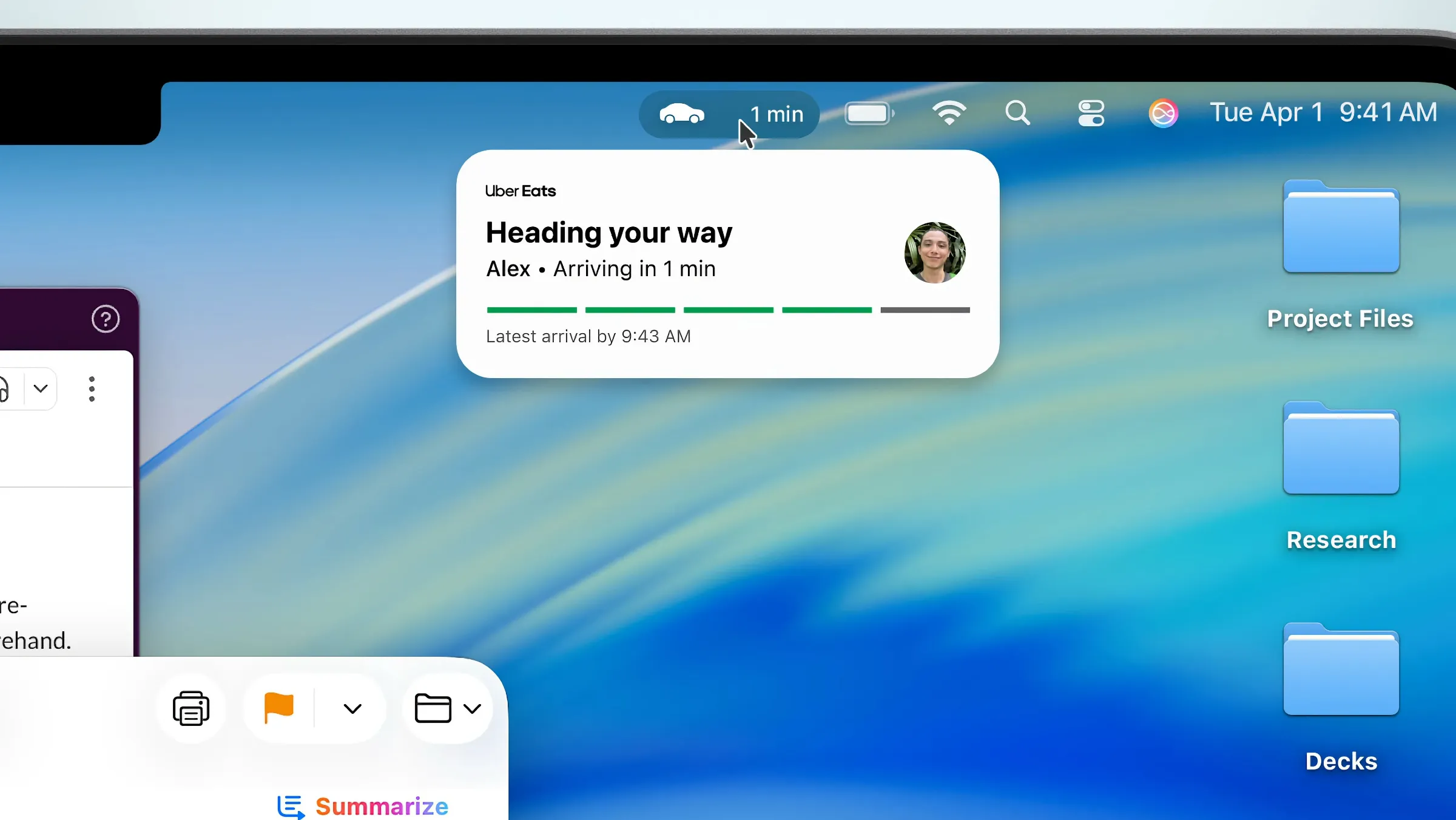 macOS Tahoe Live Activities