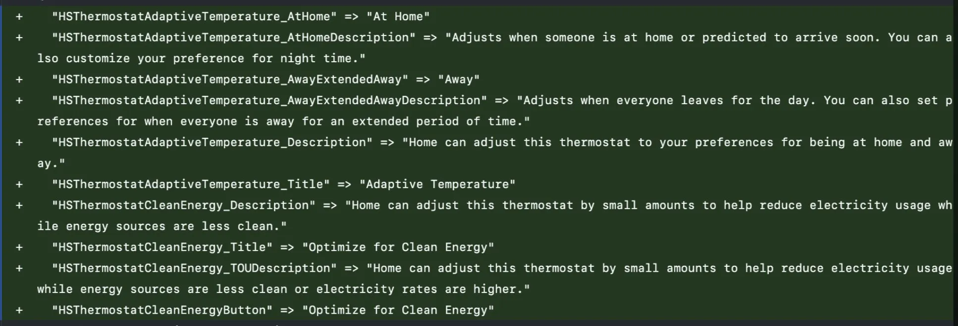 کد Adaptive Temperature در iOS 26