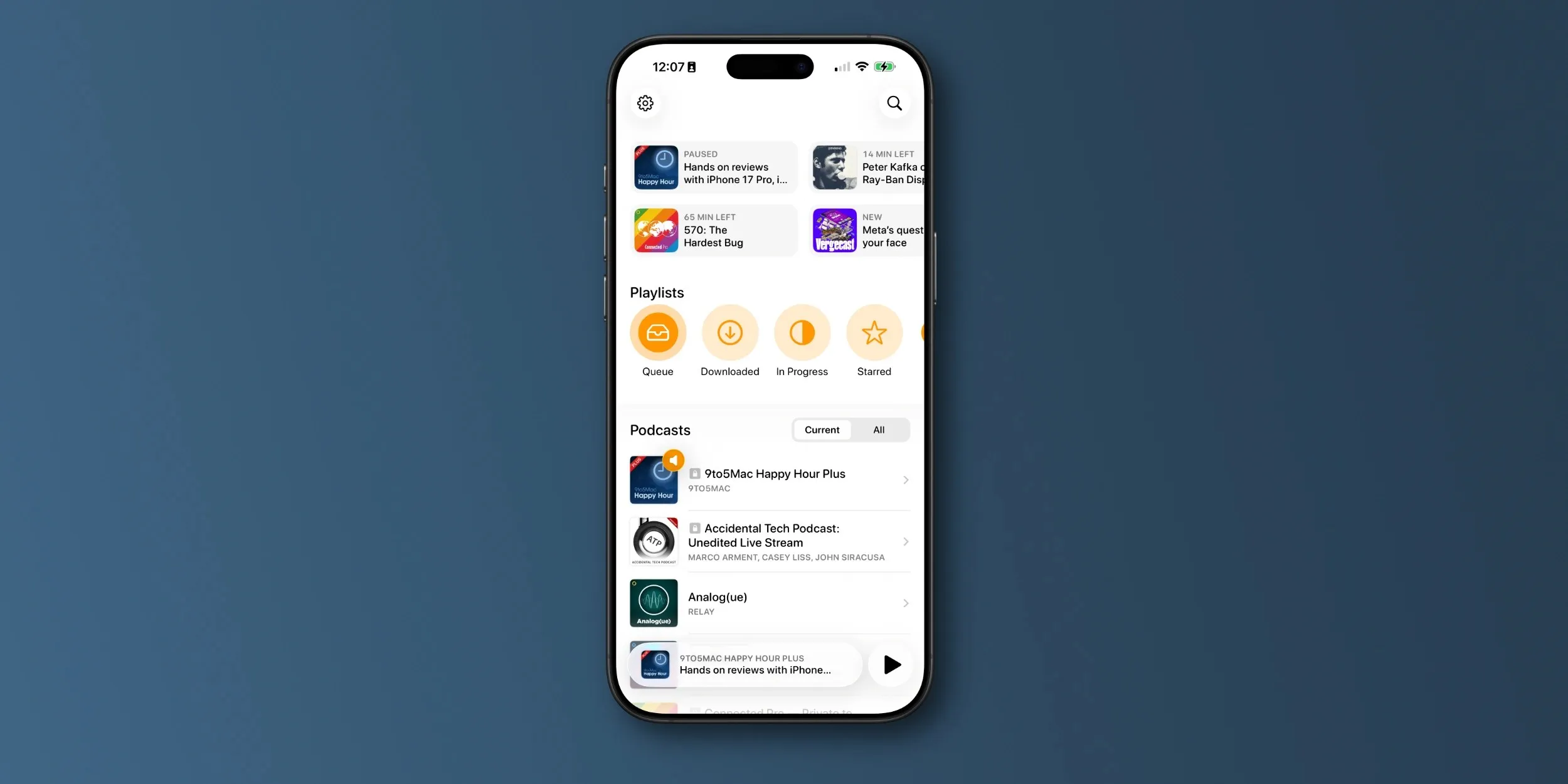 تصویر اپلیکیشن Overcast