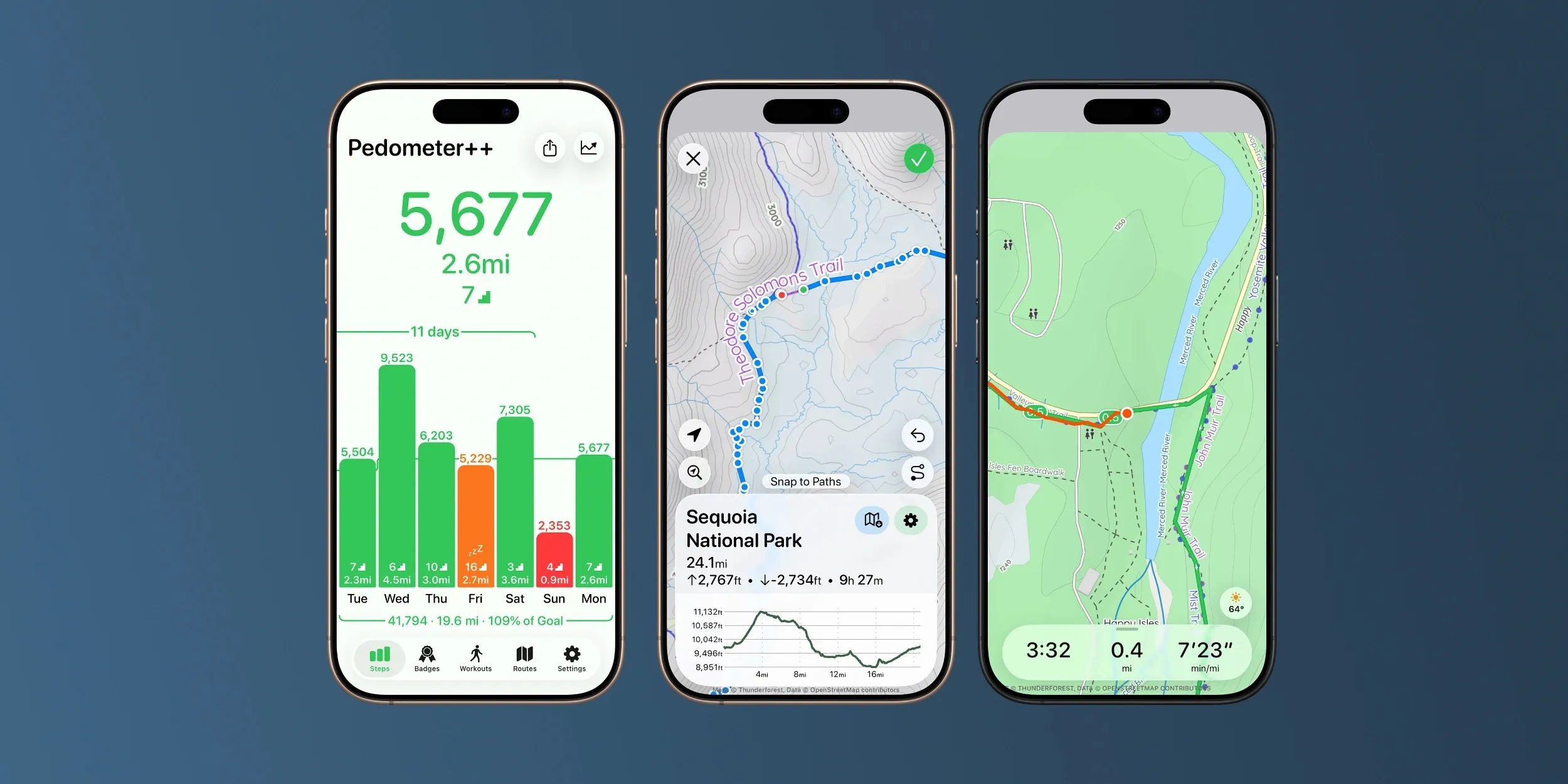 تصویر اپلیکیشن Pedometer++ 7