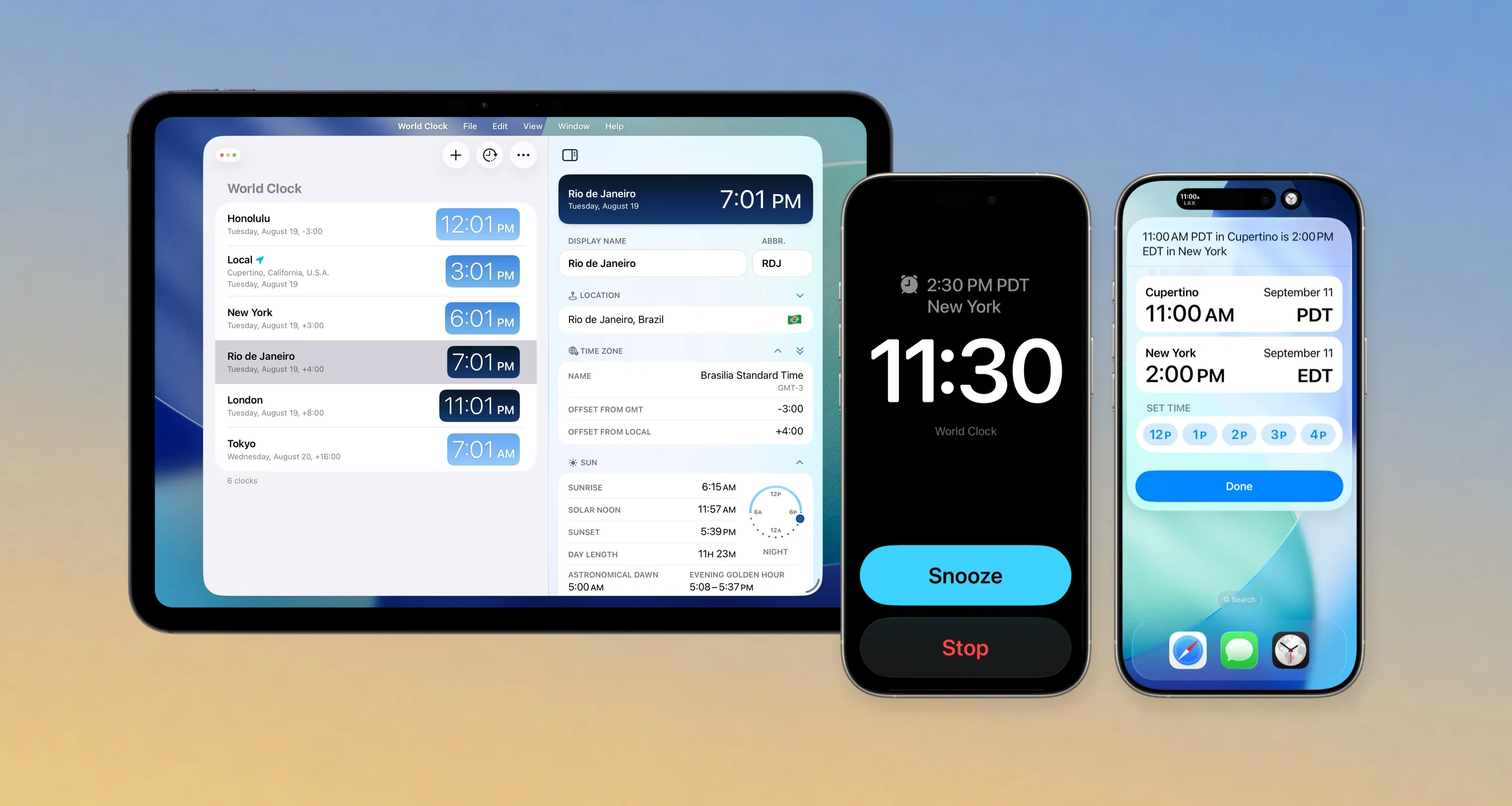 تصویر اپلیکیشن World Clock Widgets