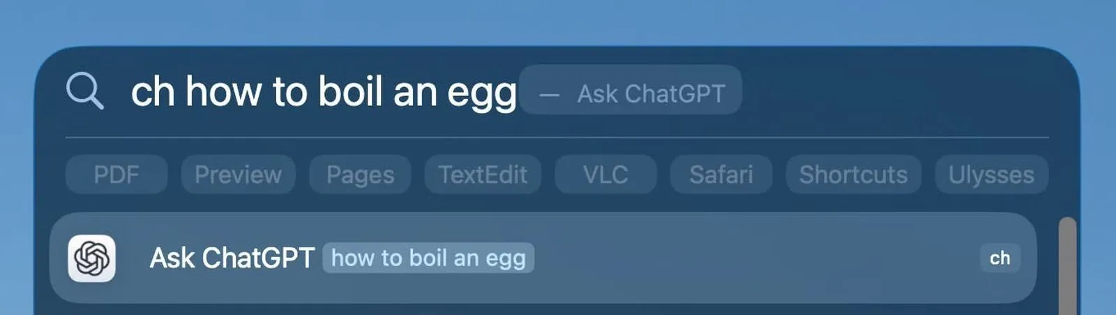 تعریف Quick Keys در Spotlight macOS Tahoe