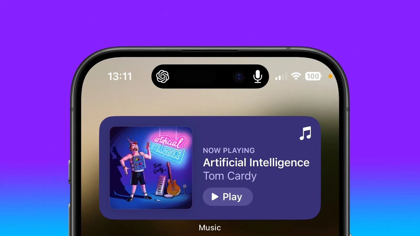 استفاده از ChatGPT در Dynamic Island آیفون