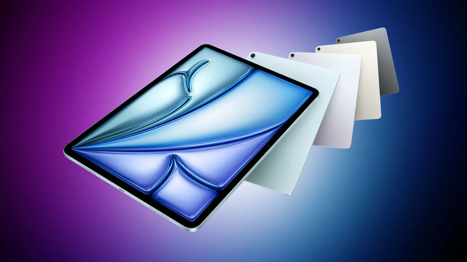 آی‌پد ایر M3 با رنگ آبی