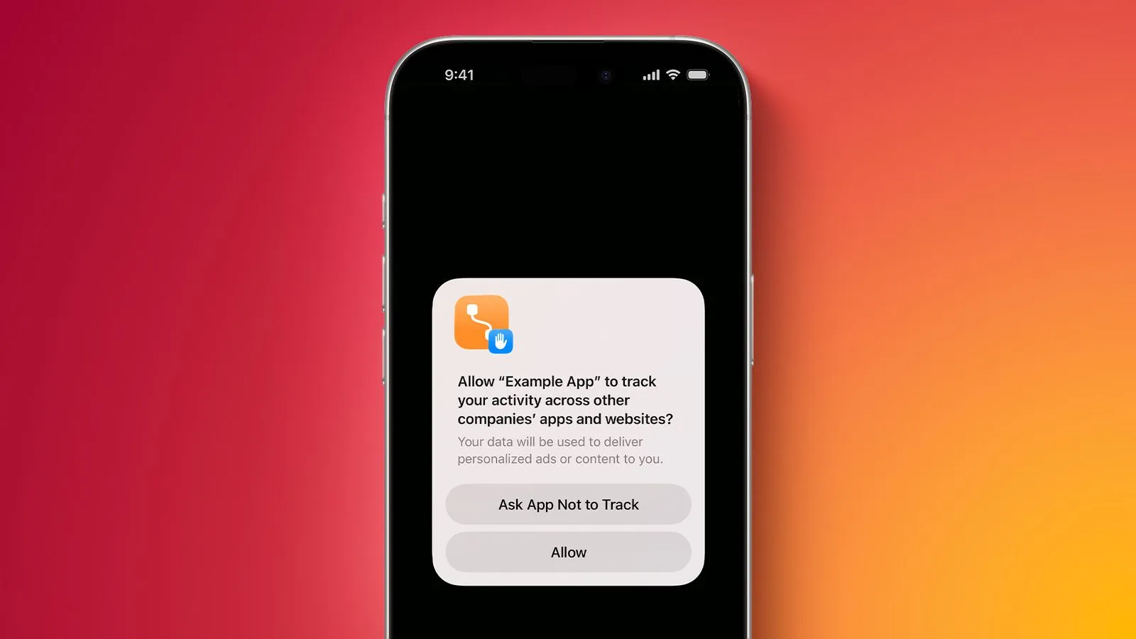 پیغام ردیابی عمومی نارنجی