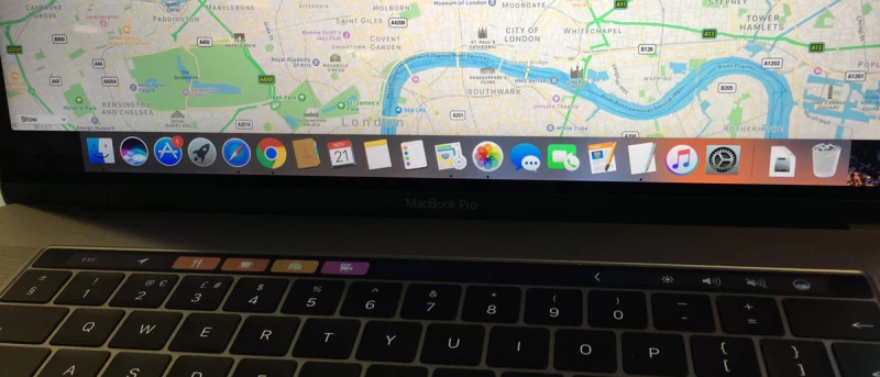 روش استفاده از نوار لمسی / Touch Bar در مک‌بوک پرو