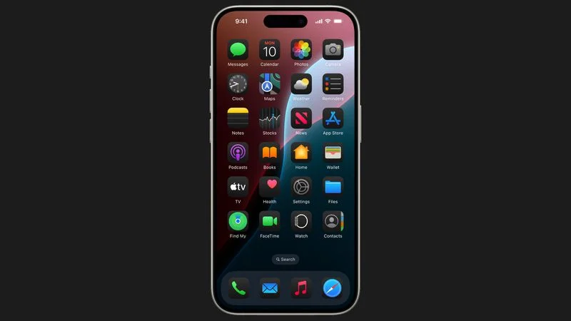 iOS 18 Dark Mode Icons	