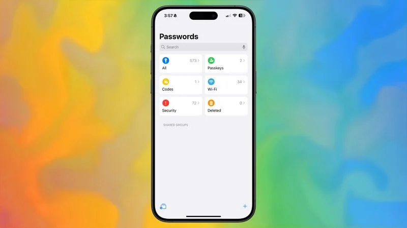 برنامه password آیفون