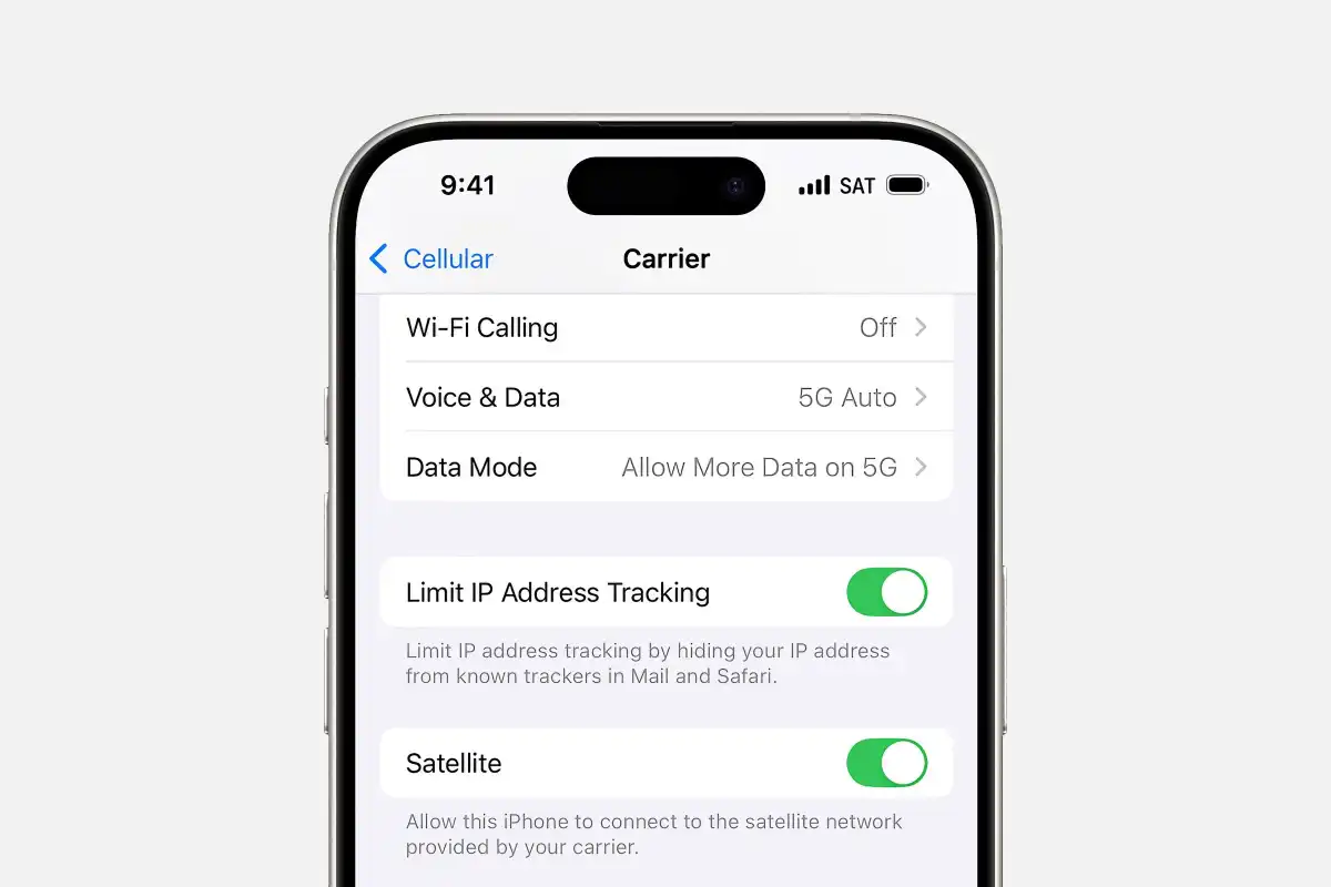 اینترنت ماهواره ای آیفون ۱۳